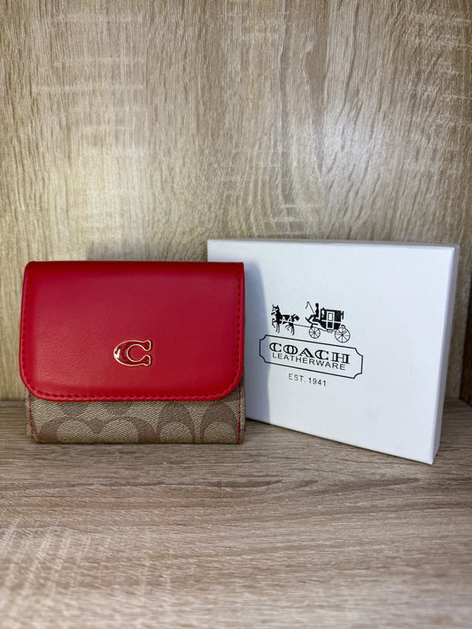 PORTE MONNAIE FEMMES COACH 2026 ROUGE