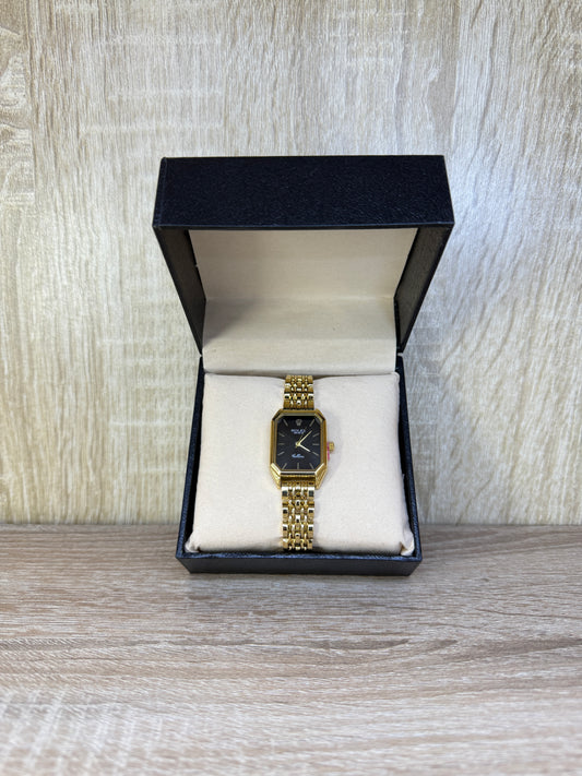 ROLEX FEMMES CELLINI GOLD/NOIR BOITE SIMPLE