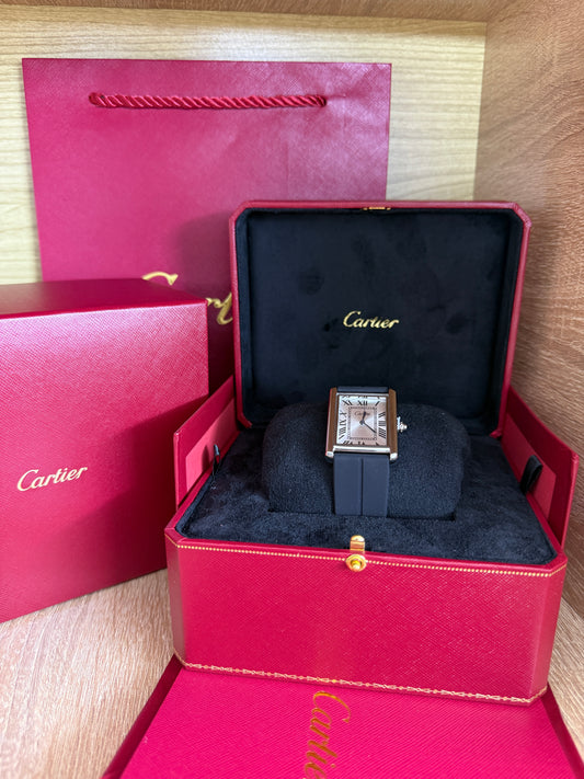 CARTIER SILICONE TANK HOMMES AVEC COFFRET