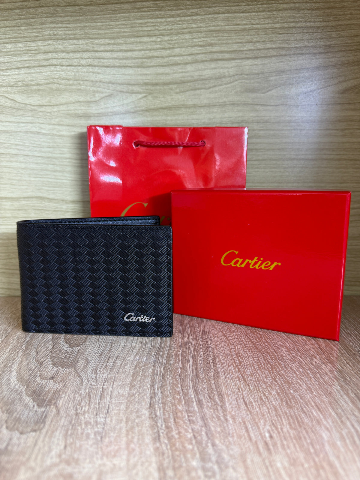 PORTE MONNAIE CARTIER 1 NOIR HOMMES AVEC SACHET
