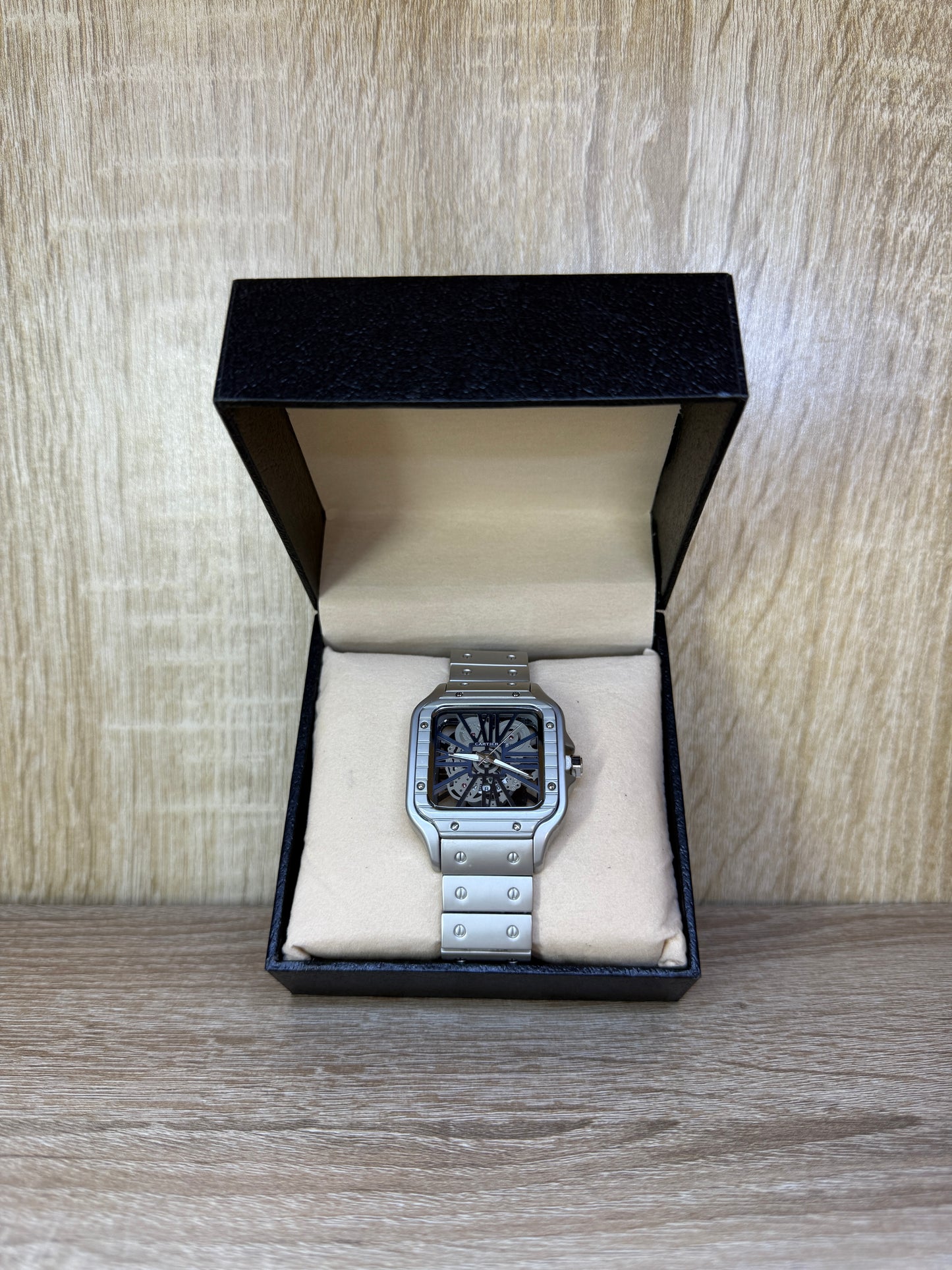CARTIER SANTOS TRANSPARENT HOMMES BOITE SIMPLE