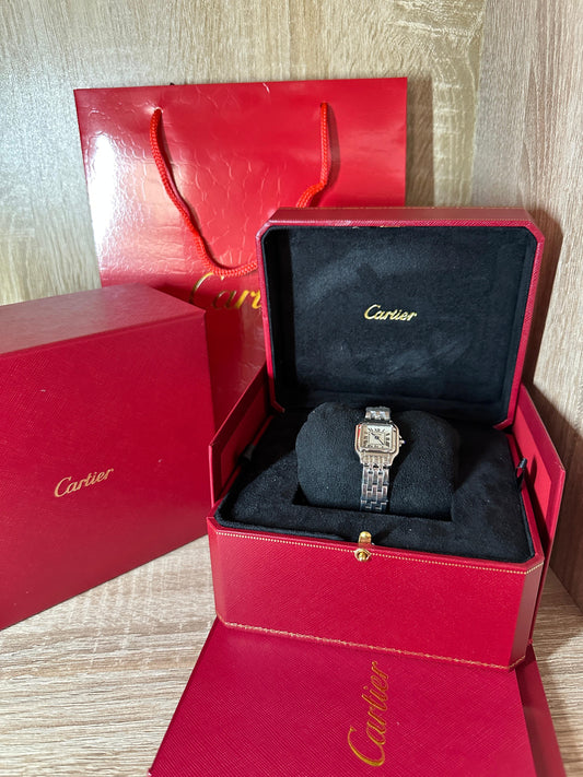 CARTIER PANTHER FEMMES SILVER PETITE TAILLE MASTER QUALITÉ COFFRET