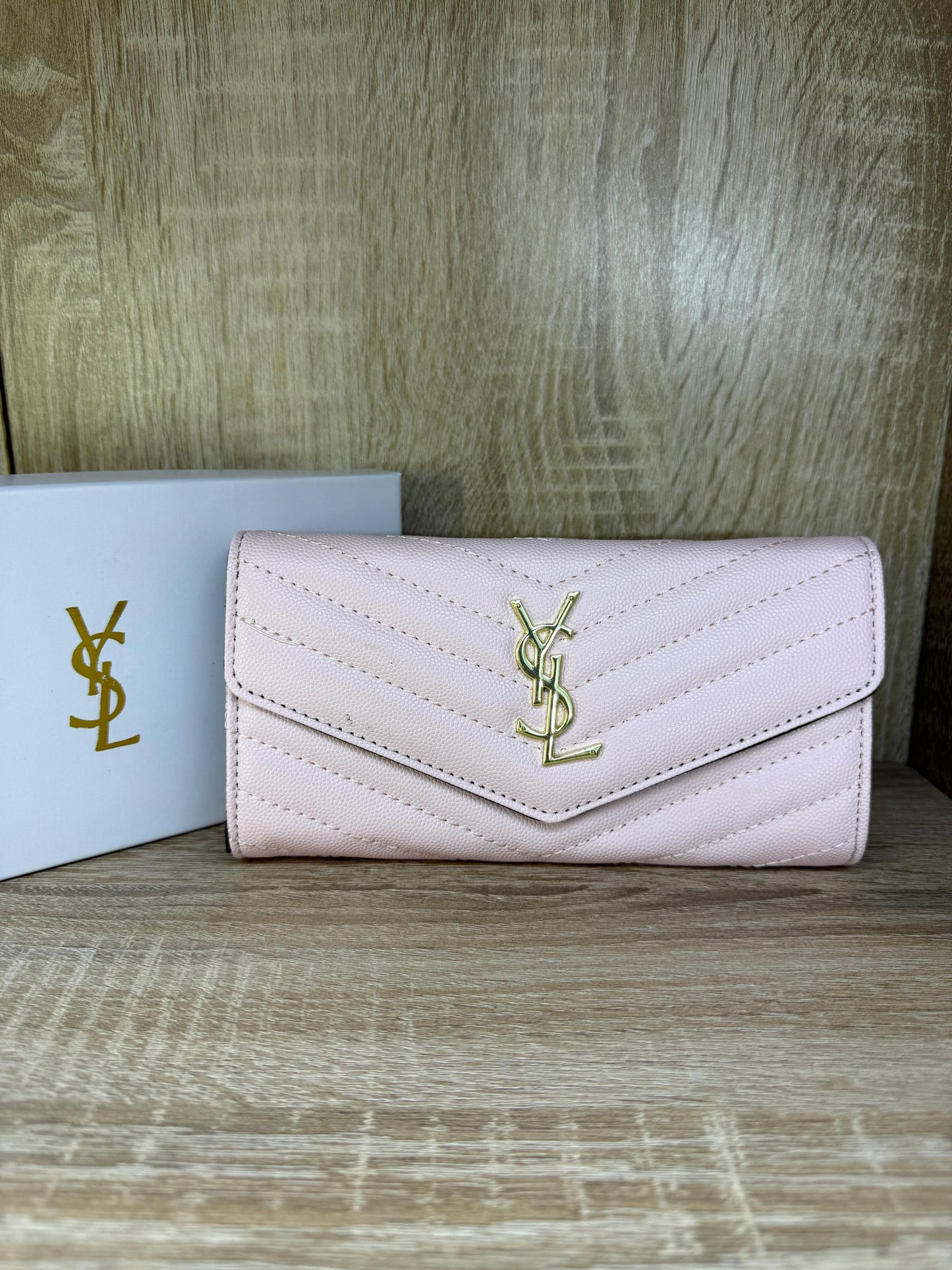 PORTE FEUILLE ROSE YSL FEMMES ROSE BEBE