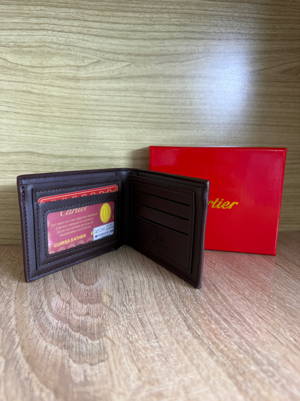 PORTE MONNAIE CARTIER 1 MARRON HOMMES