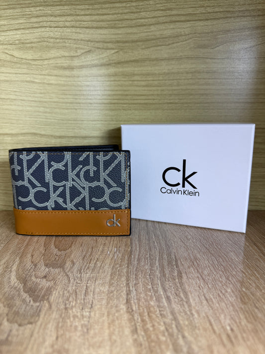 PORTE MONNAIE CK MARRON HOMMES