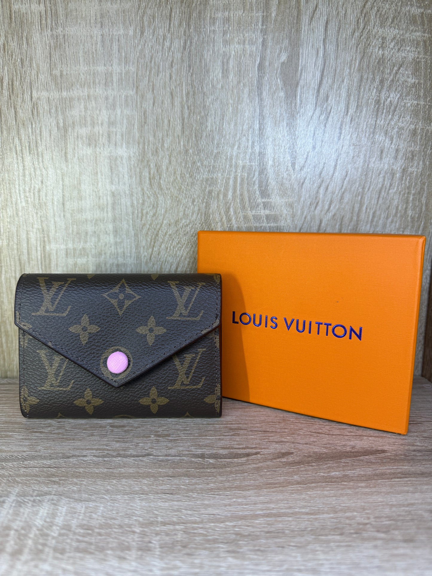 PORTE MONNAIE FEMMES LV MARRON PINK 1