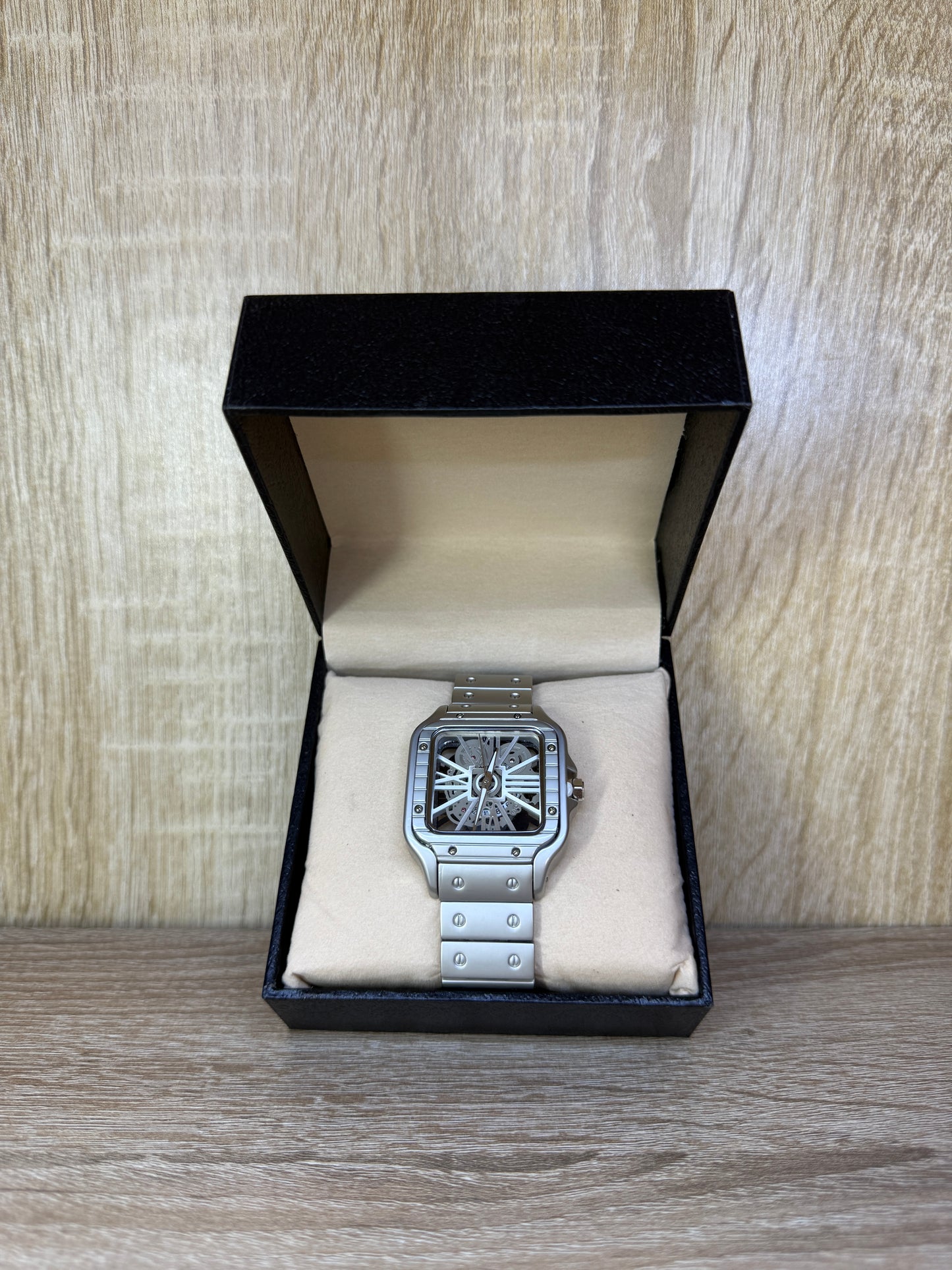 CARTIER SANTOS TRANSPARENT HOMMES BOITE SIMPLE