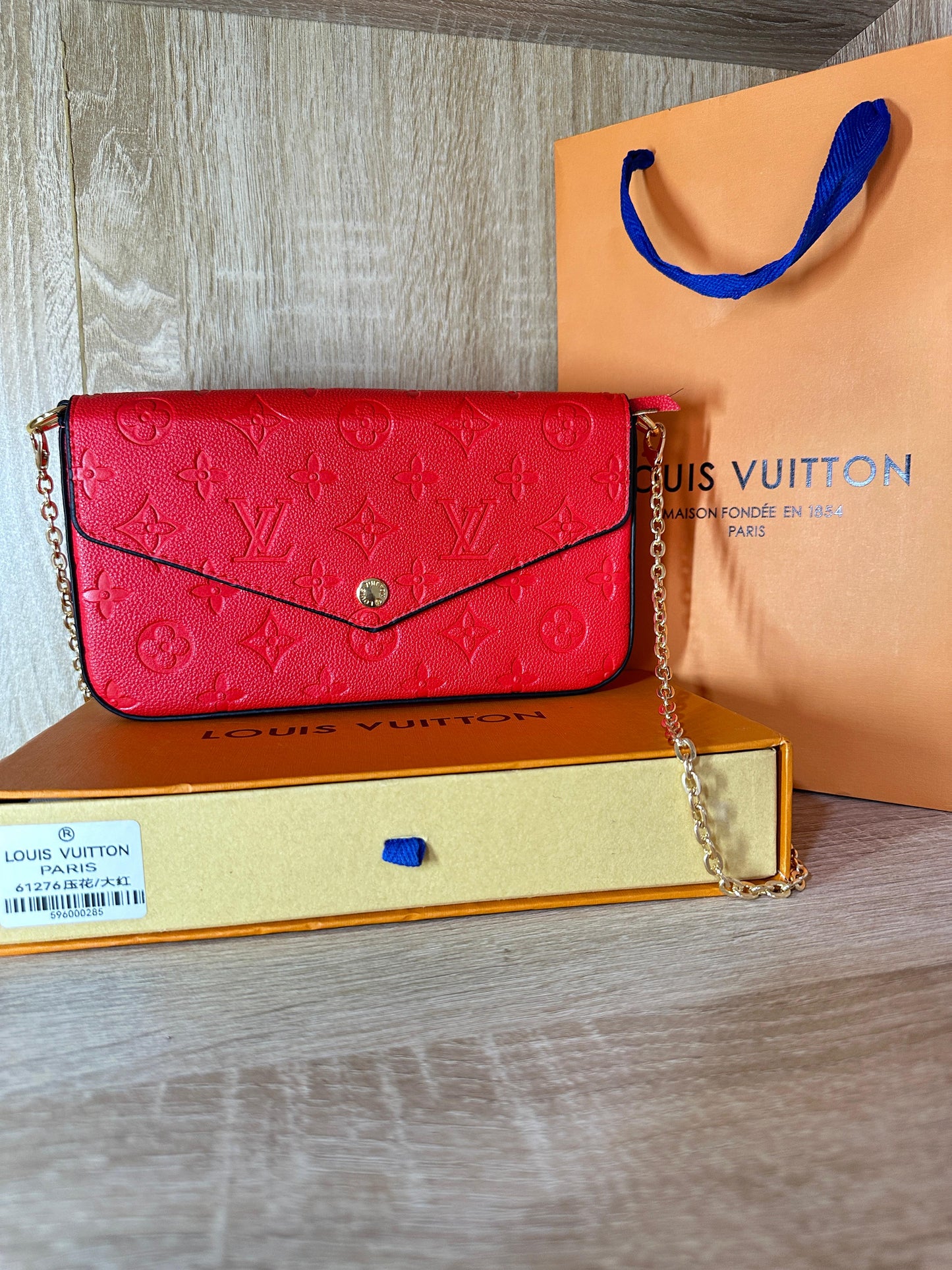 POCHETTE SAC LV ROUGE 3PCS