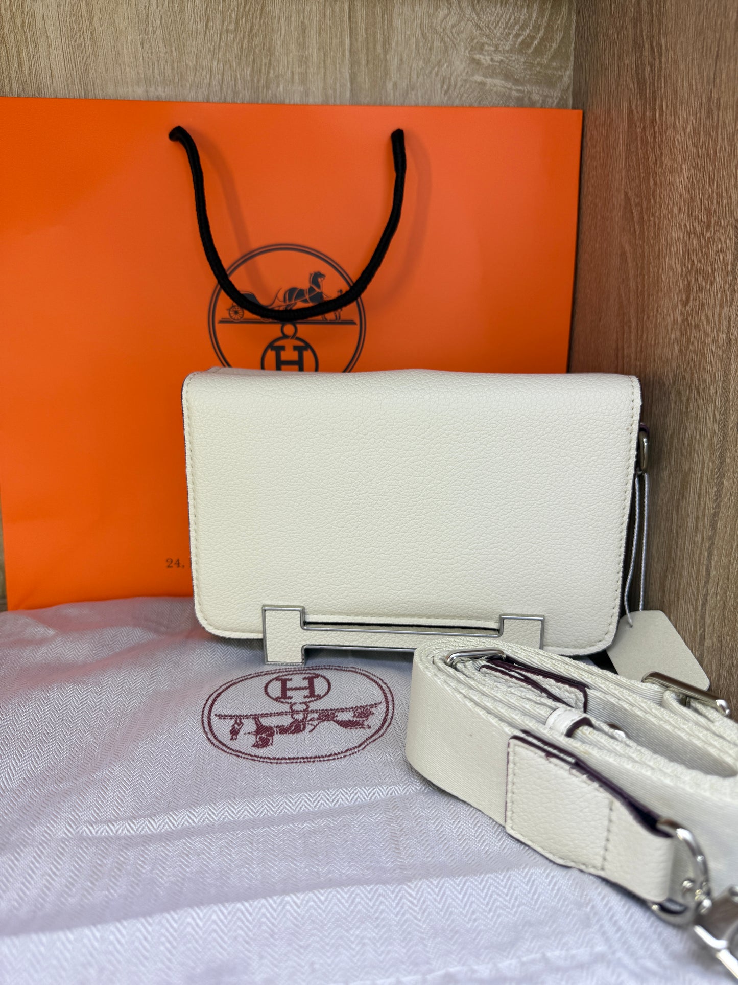 SAC HERMES FEMMES CONSTANCE BLANC