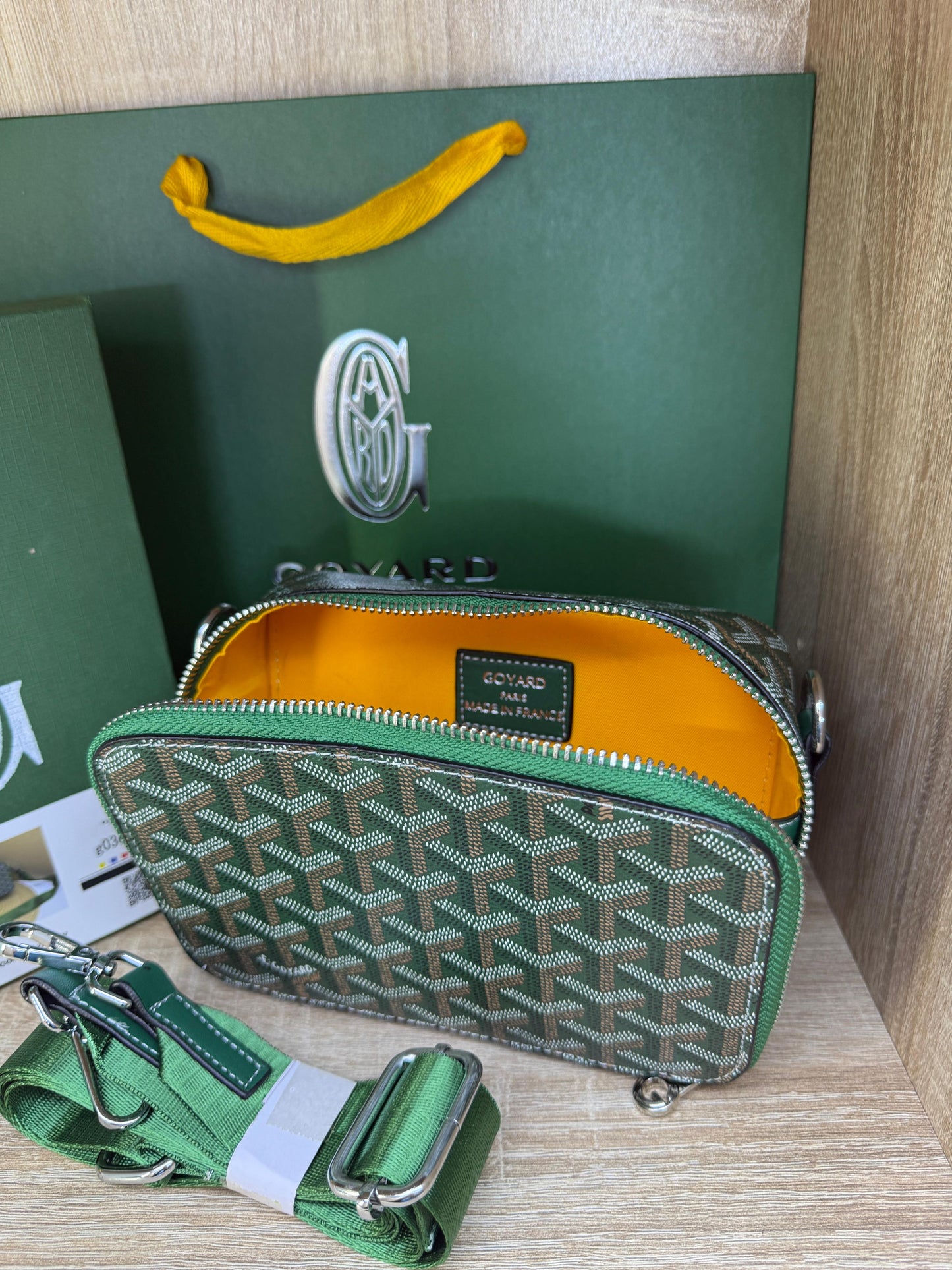 SAC GOYARD HOMMES VERT