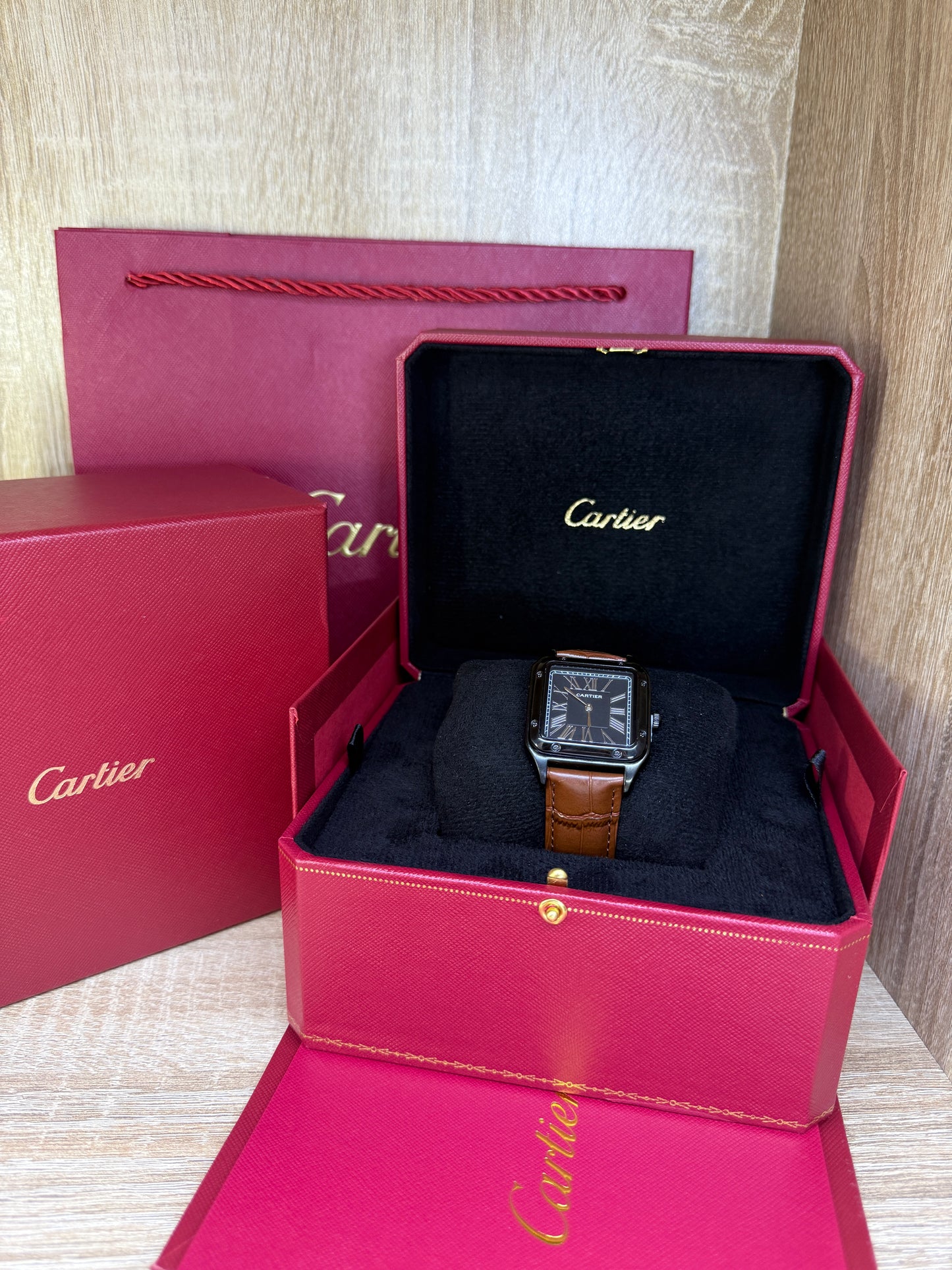 CARTIER CUIR 1 HOMMES AVEC COFFRET