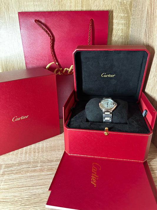 CARTIER FEMMES BALLON GRIS AVEC COFFRET