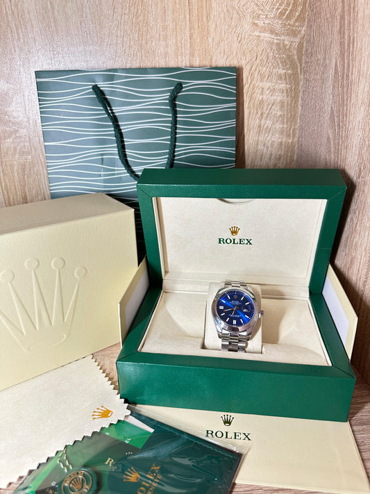 ROLEX DATEJUST BLEU 2025 COFFRET