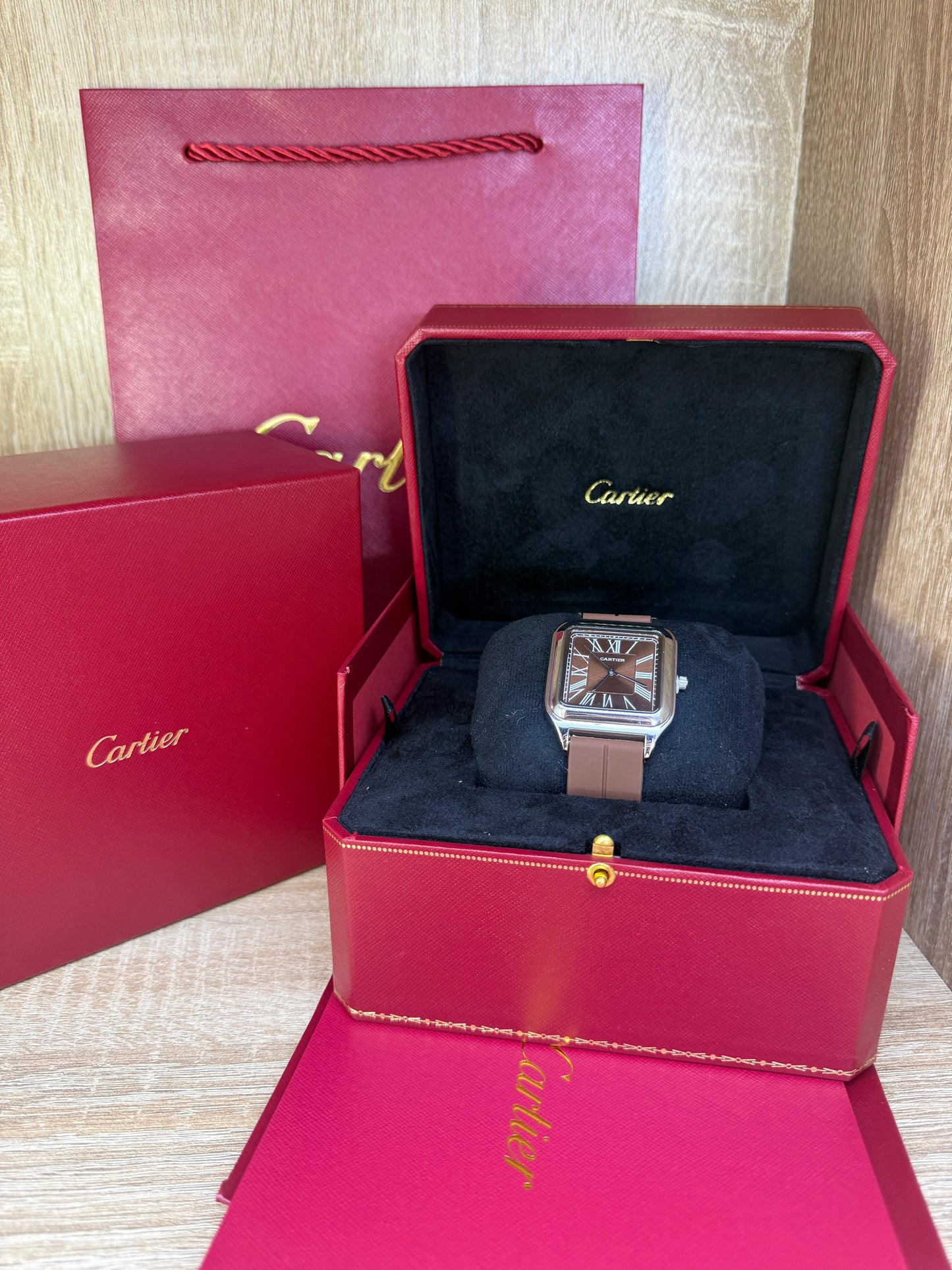 CARTIER SANTOS SILICONE HOMMES 3 COFFRET