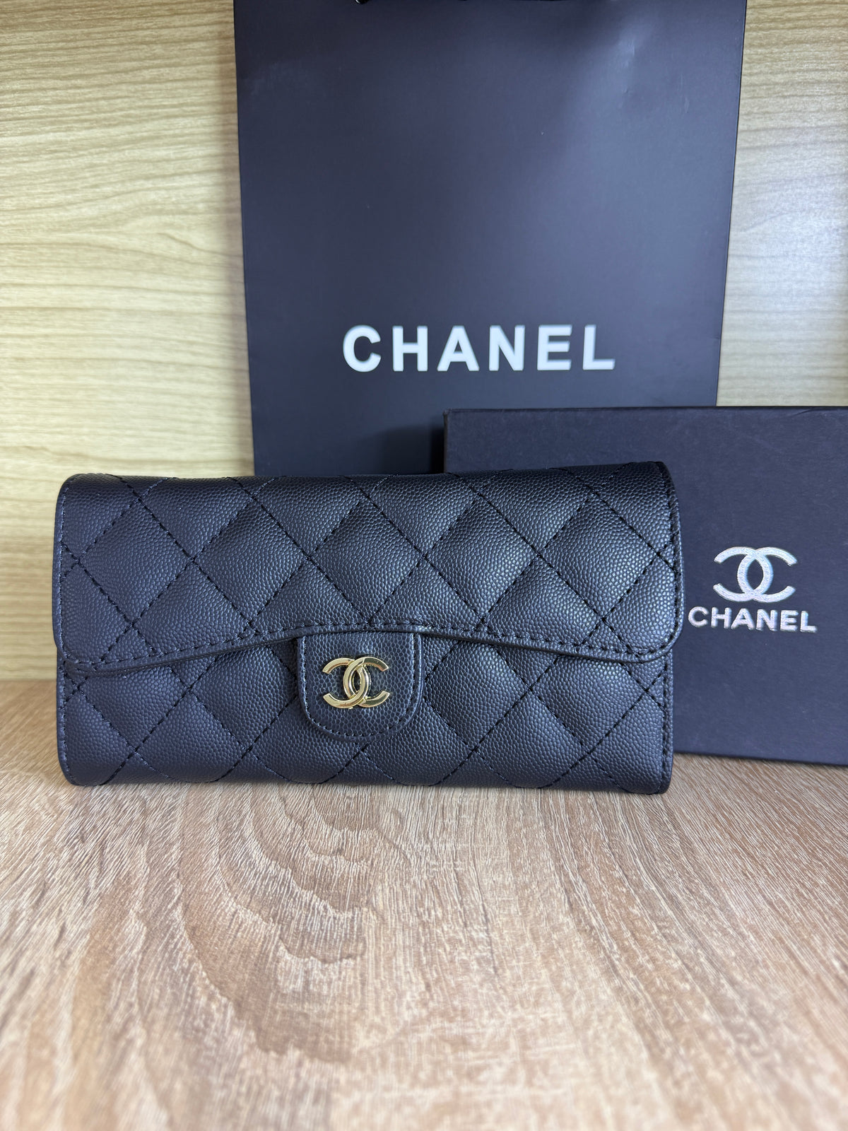 PORTE FEUILLE CHANEL FEMMES 12 AVEC SACHET