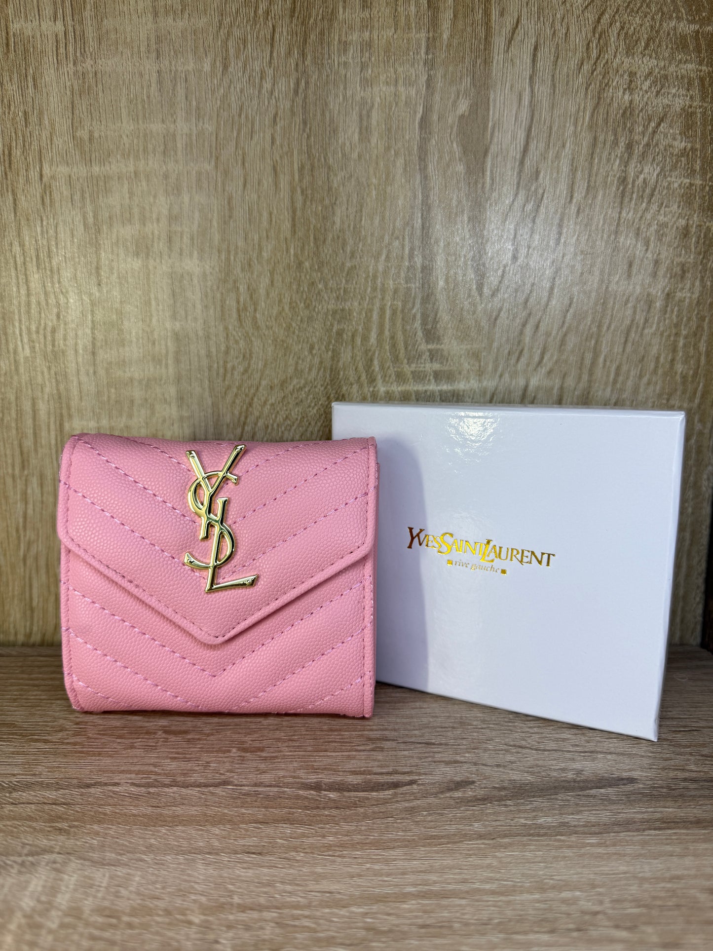 PORTE MONNAIE YSL ROSE BB FEMMES