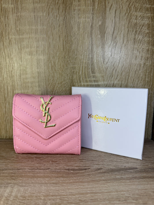PORTE MONNAIE YSL ROSE BB FEMMES