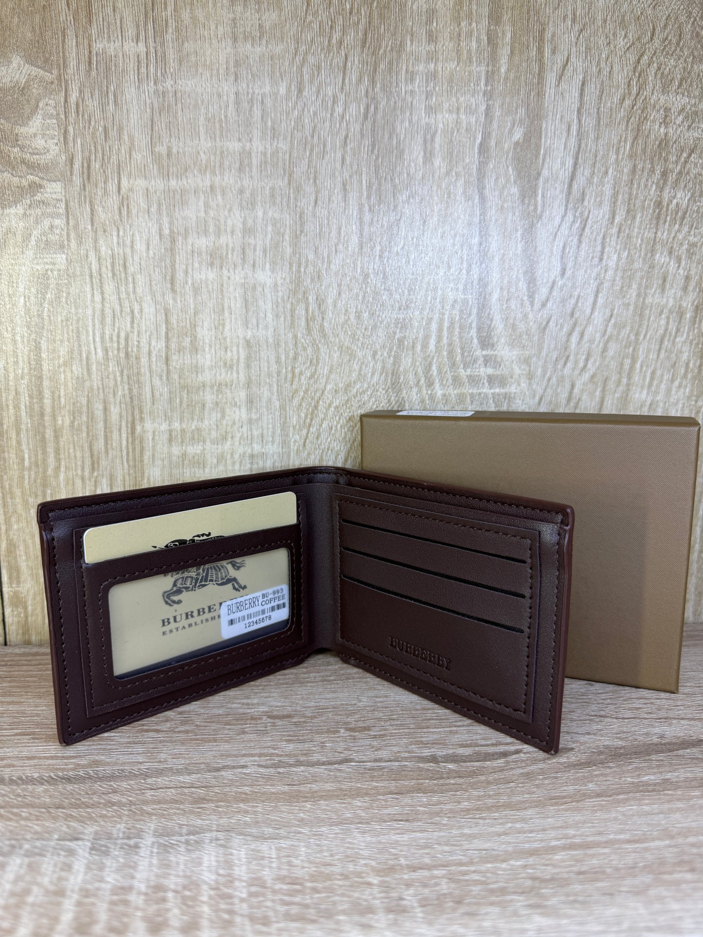 PORTE MONNAIE BURBERRY HOMMES  1 AVEC SACHET