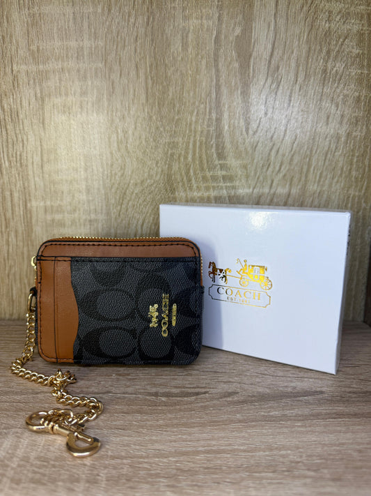 PORTE MONNAIE COACH FEMMES AVEC CHAIN