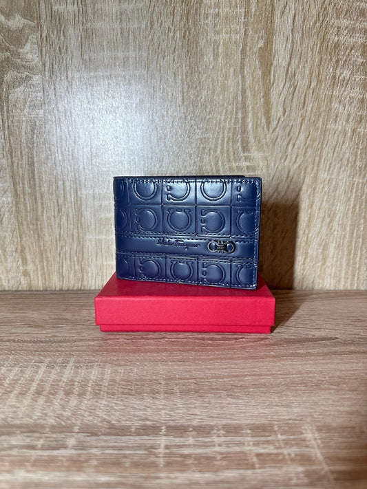 PORTE MONNAIE FERRAGAMO BLEU