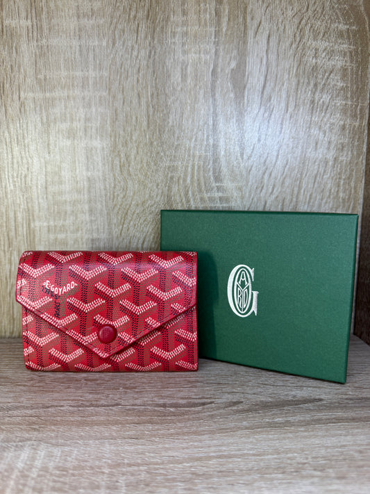 PORTE MONNAIE GOYARD ROUGE FEMMES