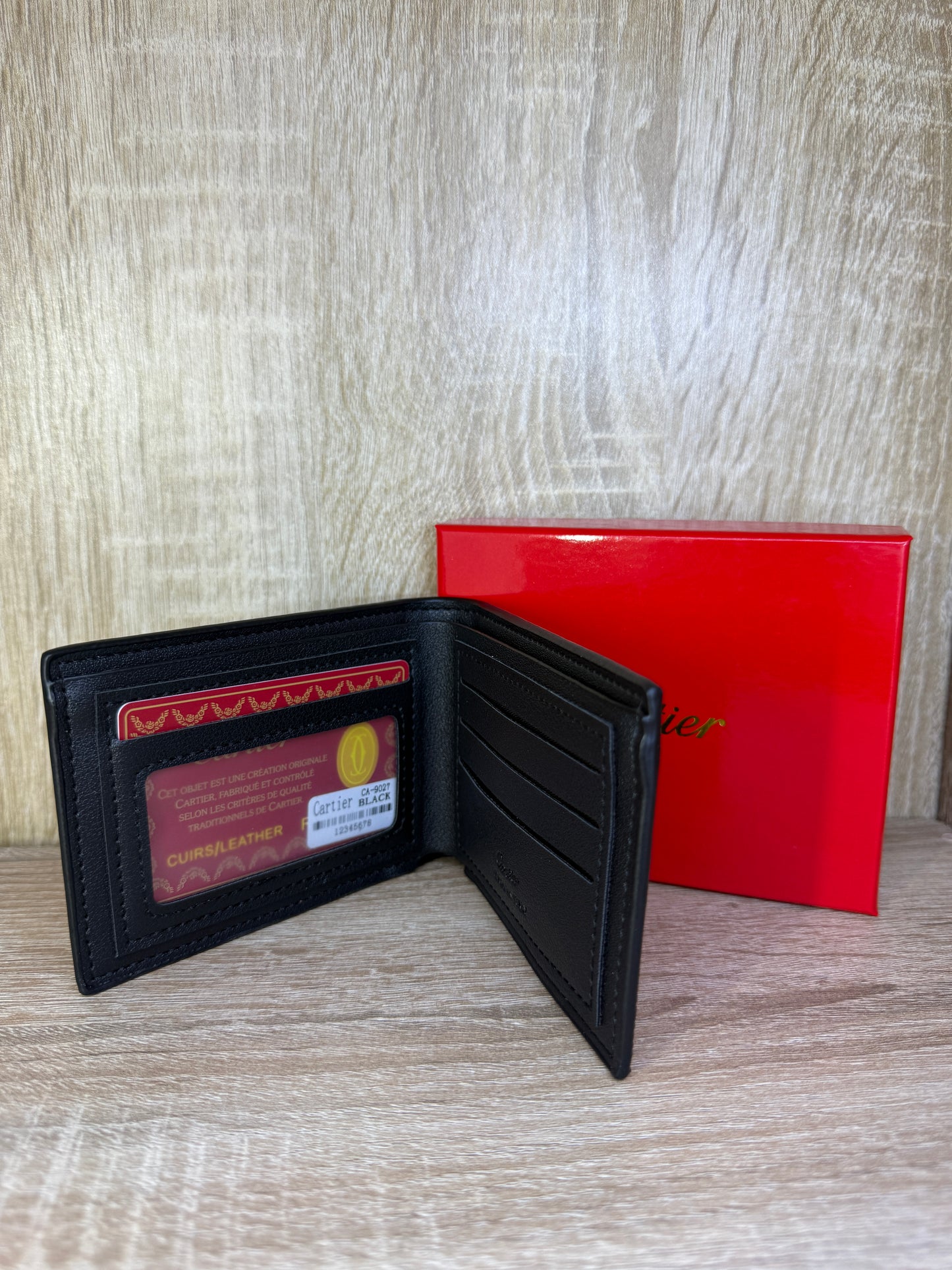 PORTE MONNAIE HOMMES CARTIER FULL BLACK