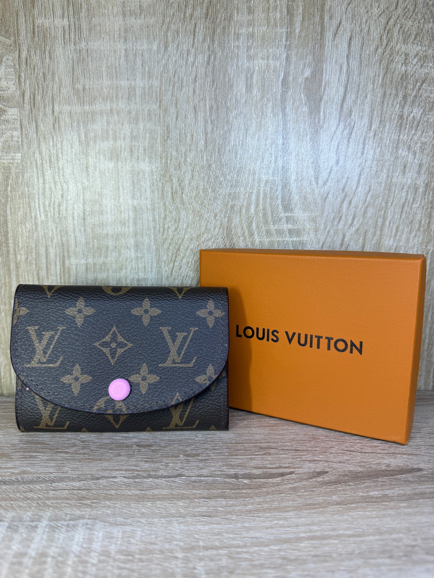 PORTE MONNAIE FEMMES LV MARRON PINK