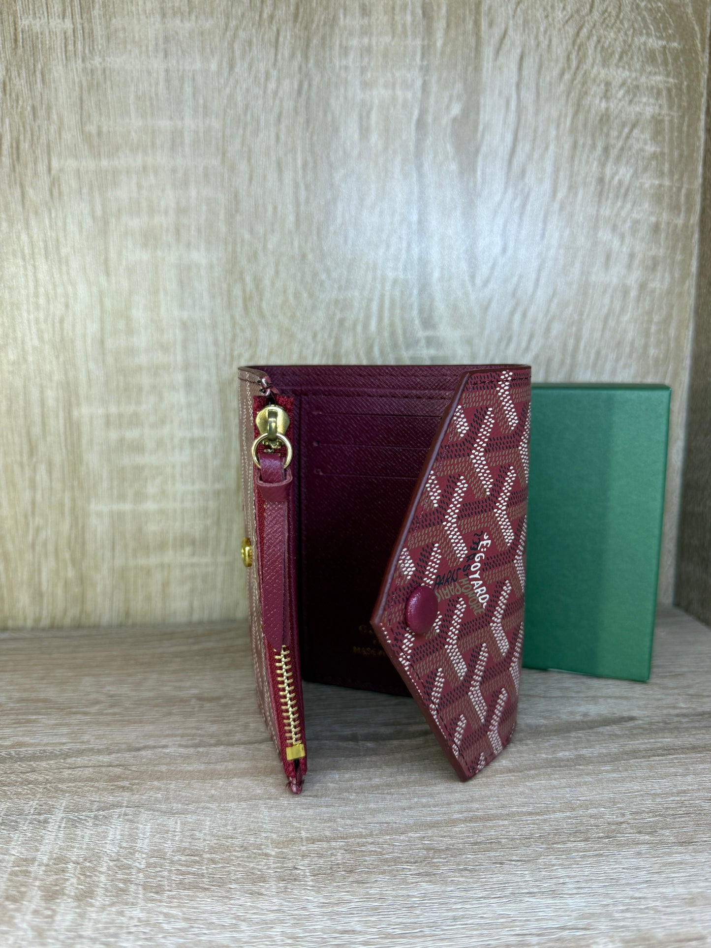 PORTE MONNAIE GOYARD BORDEAUX FEMMES
