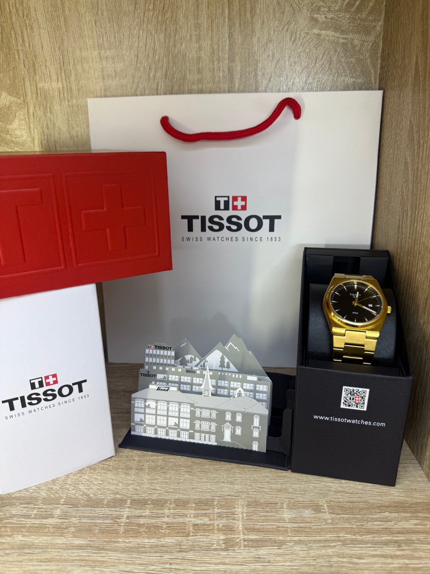 TISSOT HOMMES CEINTURE GOLD AVEC COFFRET