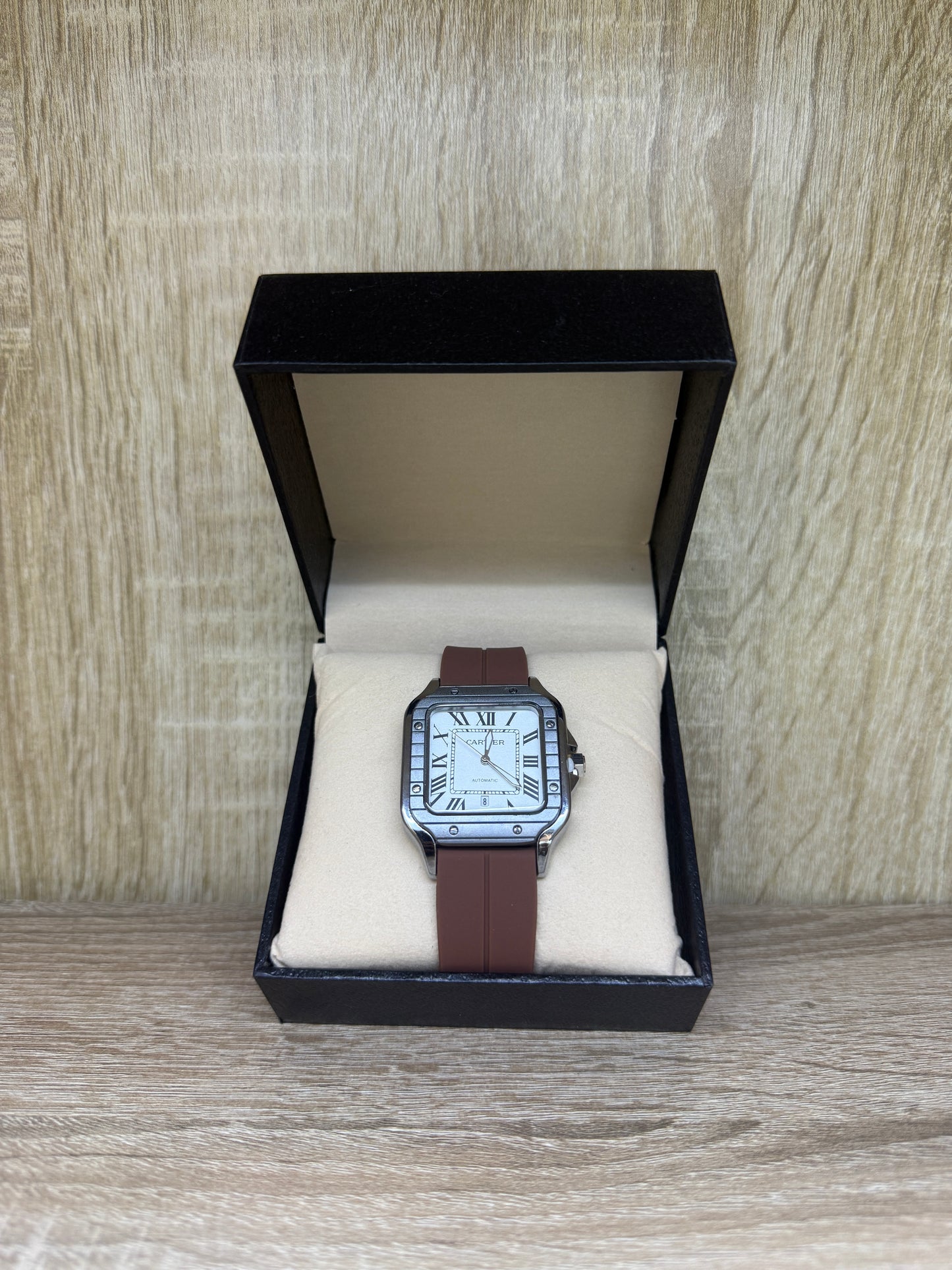 CARTIER SANTOS SILICONE HOMMES 2 BOITE SIMPLE
