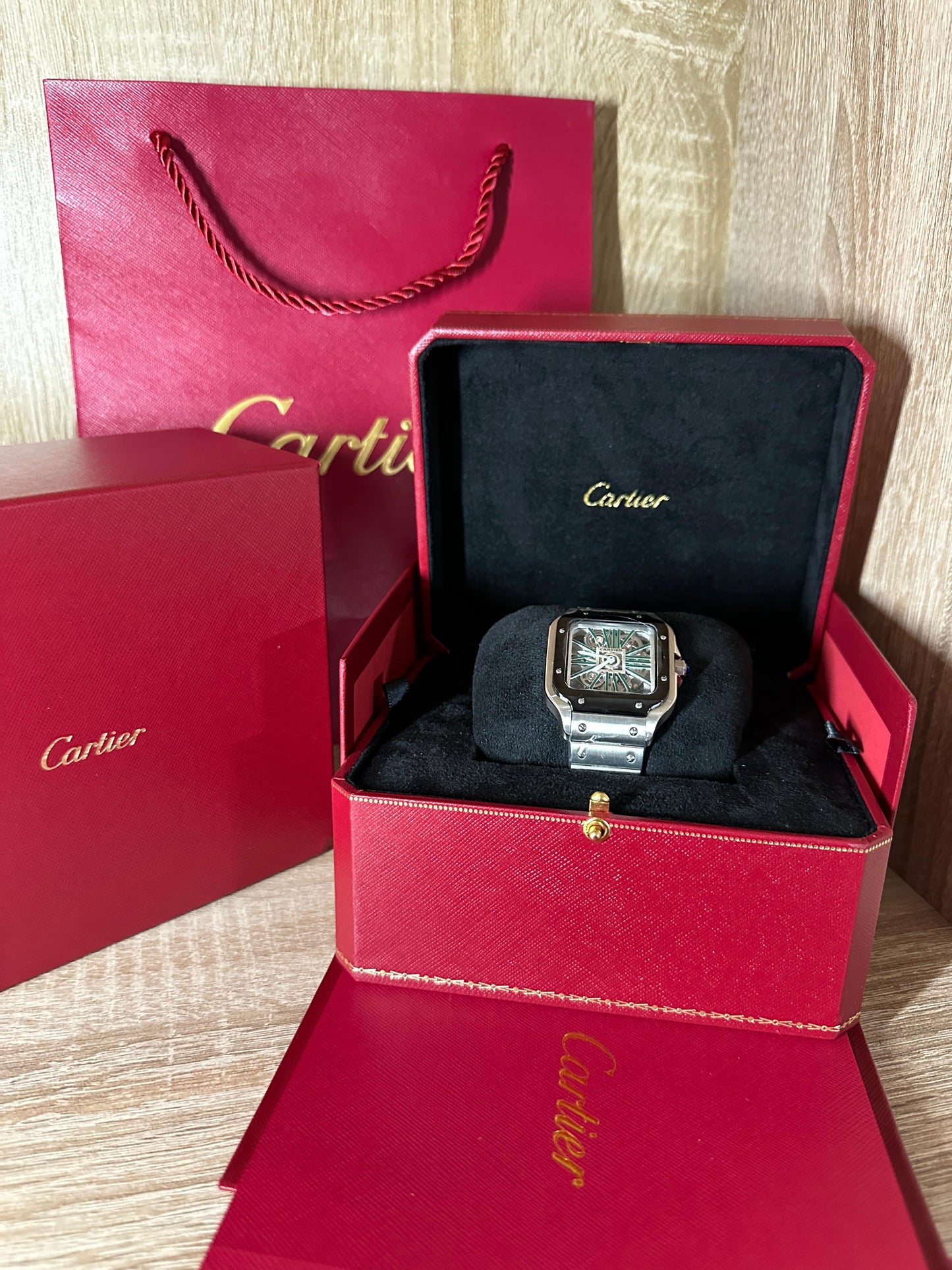 CARTIER SANTOS HOMMES SQUELETTE 2026 COFFRET
