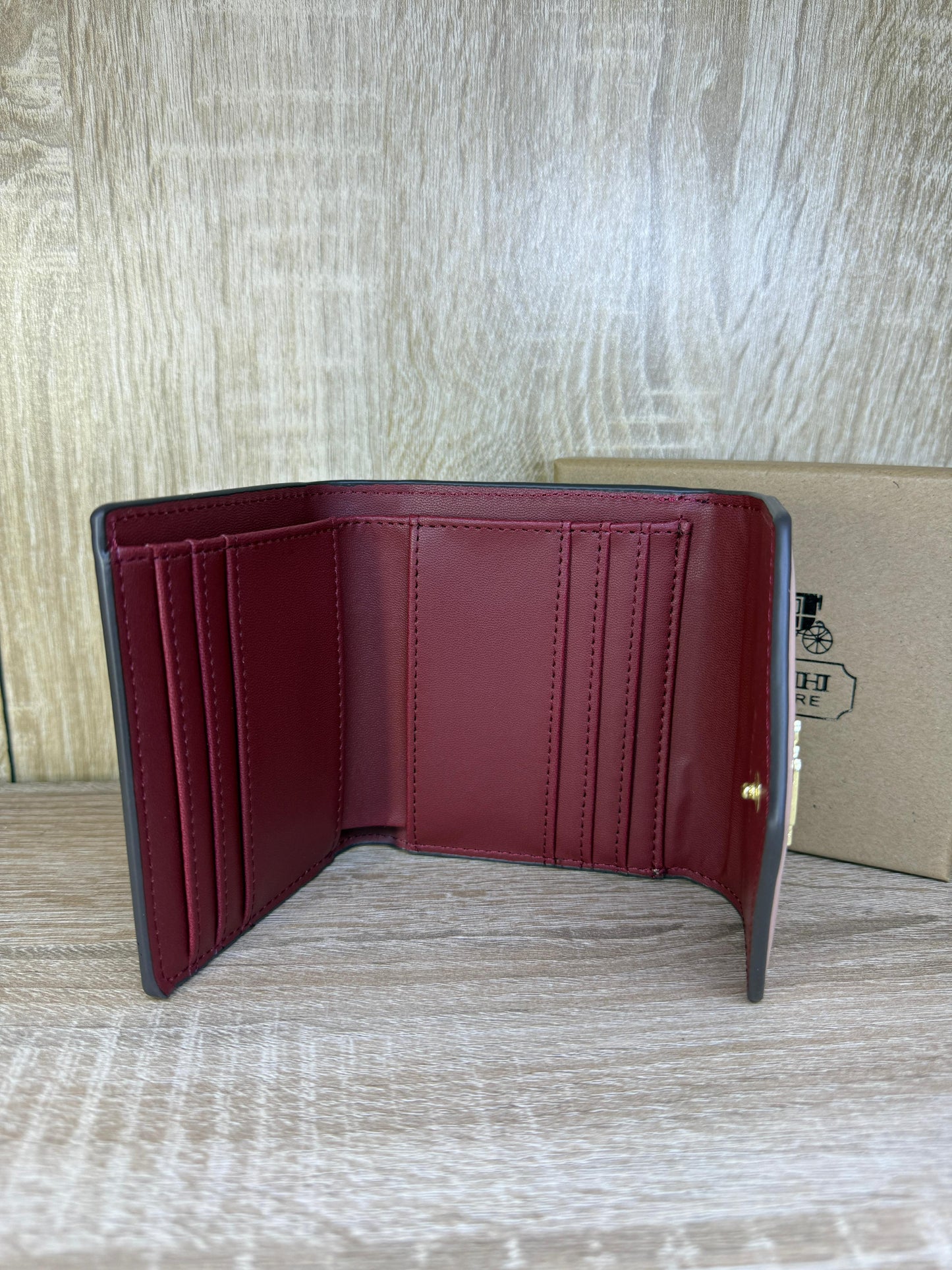 PORTE MONNAIE FEMMES COACH ROSE BEBE V